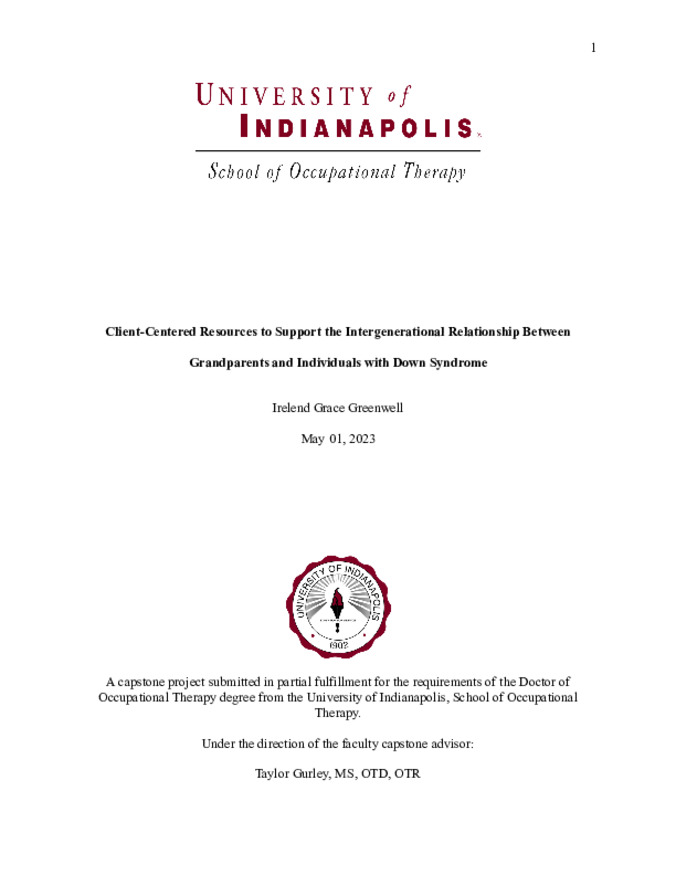 Client-Centered Resources to Support the Intergenerational Relationship Between Grandparents and Individuals with Down Syndrome Miniaturansicht
