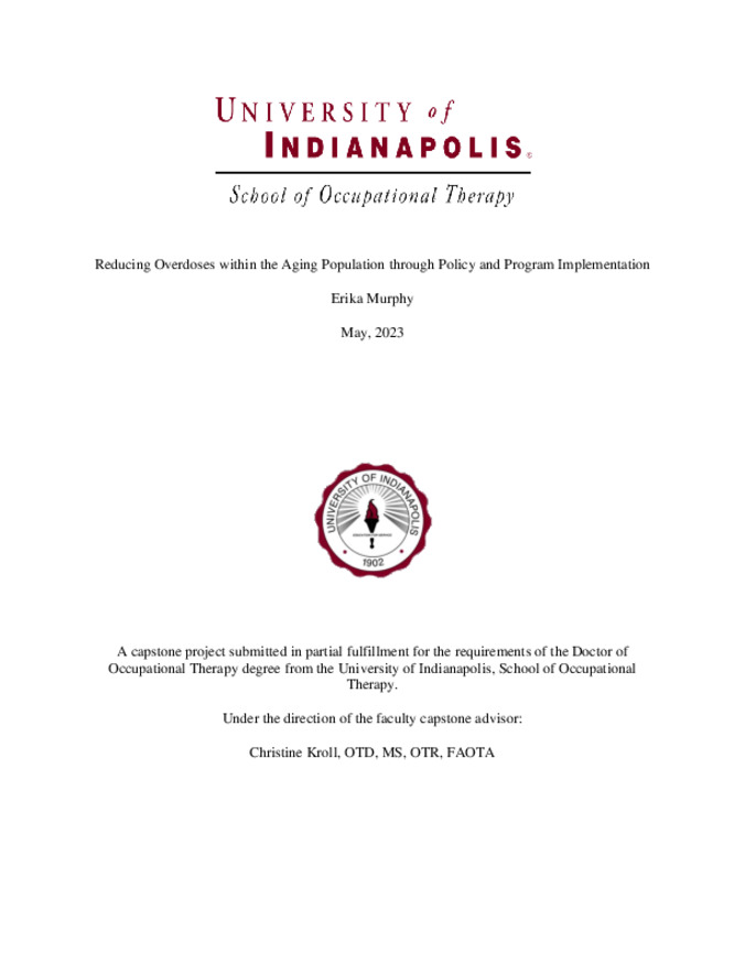 Reducing Overdoses within the Aging Population through Policy and Program Implementation miniatura